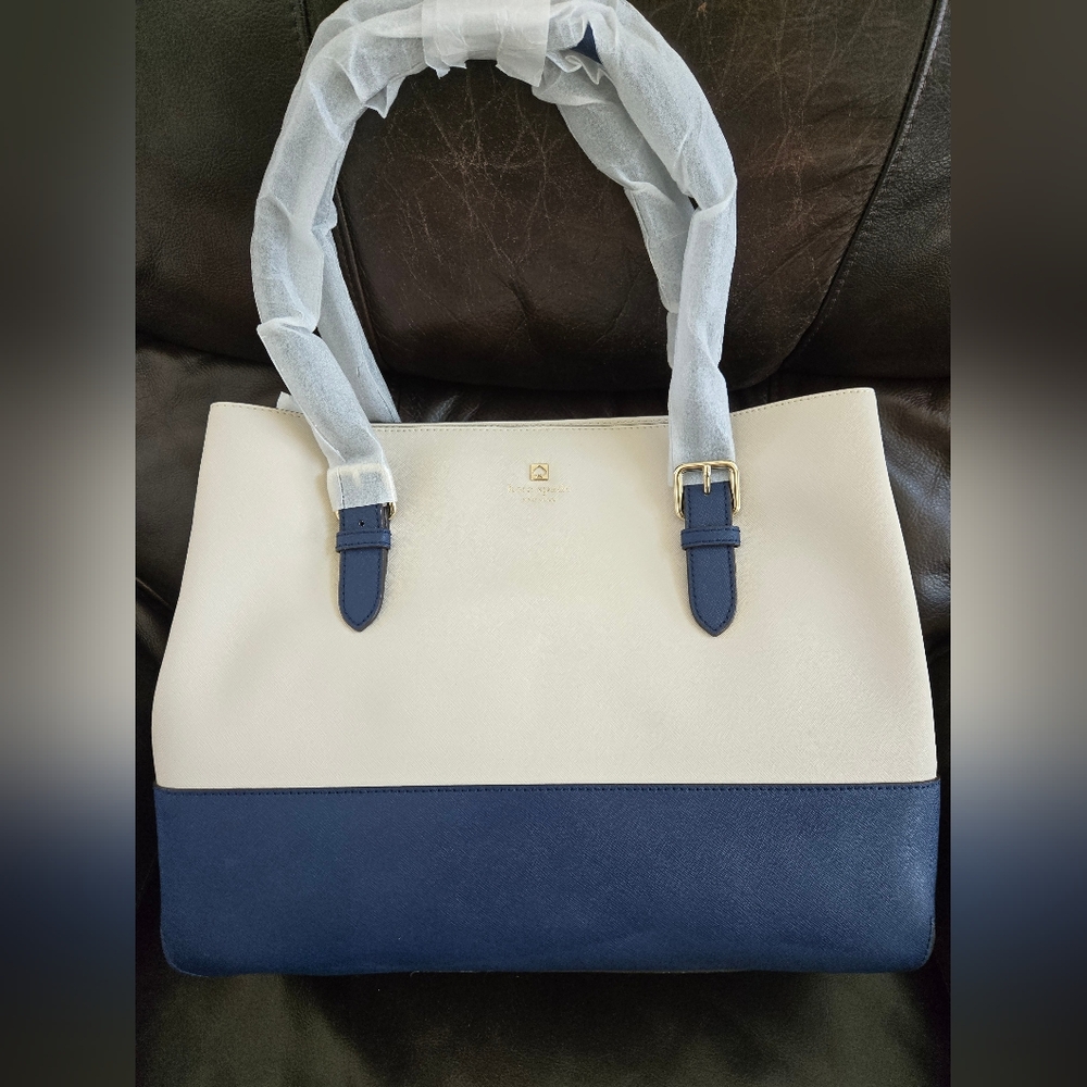Kate Spade Elegant Two-Tone Tote Bag